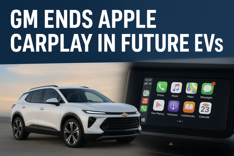 GM Ends Apple CarPlay in Future EVs: What This Means for Drivers?
