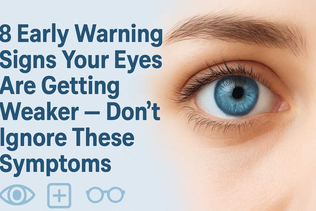 8 Early Warning Signs Your Eyes