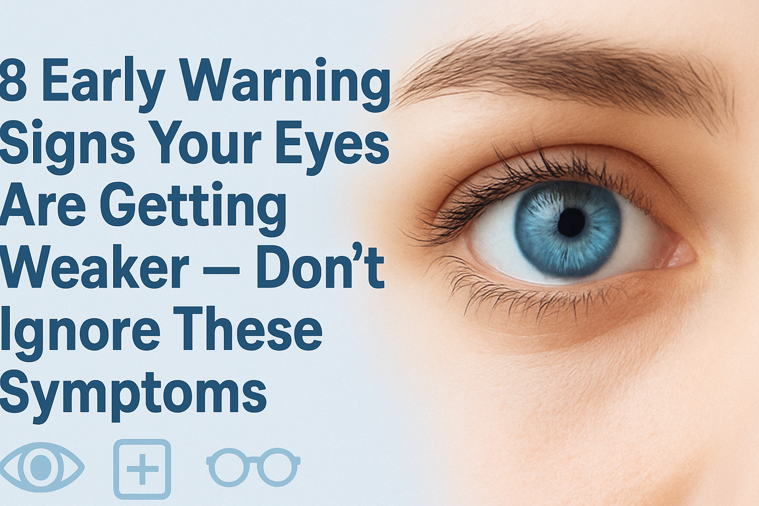 8 Early Warning Signs Your Eyes